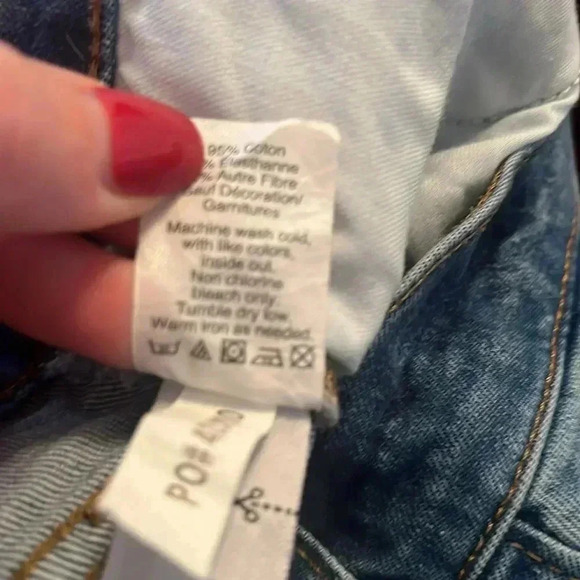 Madewell High Rise Denim Boyshorts Button Through Edition G1064 Size 26 - Picture 11 of 12